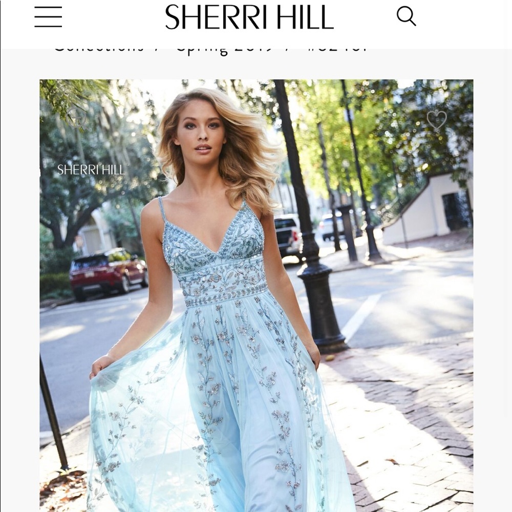 light blue prom dress - Picture 4 of 4